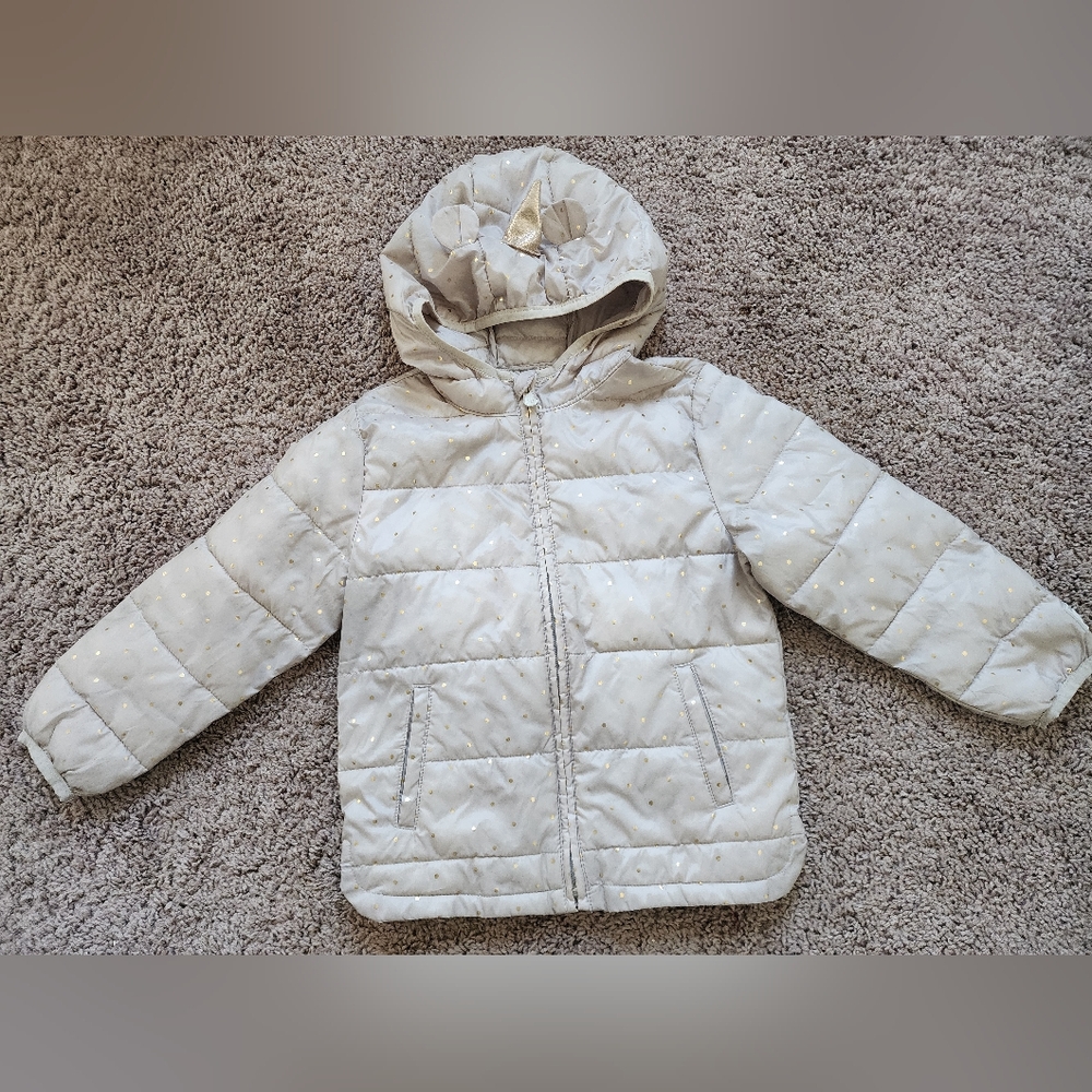GAP girls unicorn hood jacket
